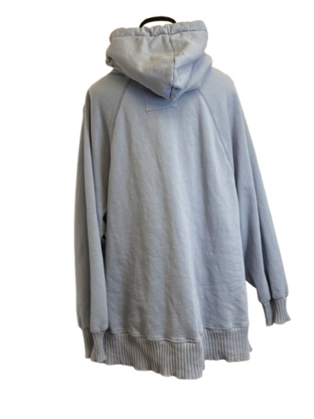 American Eagle Light Blue Women’s Oversized Hangout Hoodie Split Sides Size L - Picture 7 of 7